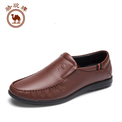 

Camel brand mens shoes casual leather comfortable set foot low Bangfu W912287370 yellow brown 39245 yards