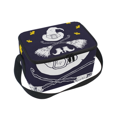 

ALAZA Lunch Box Insulated Lunch Bag Large Cooler Halloween Greeting Card Tote Bag