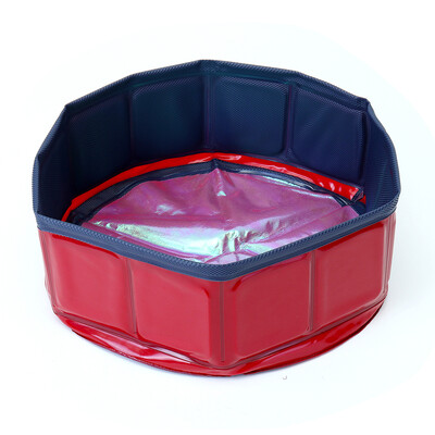 

Foldable Dog Pool Folding Cat Bath Tub Collapsible Pet Spa Whelping Box Practical Home Outdoor Swimming Cooling Portable