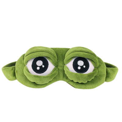 

Sad Frog Green for Gift Sad Frog 3D Eye Mask Soft Sleeping Funny Cosplay Toys Sleeping Beauty Goggles Cartoon Plush Sleeping Mask