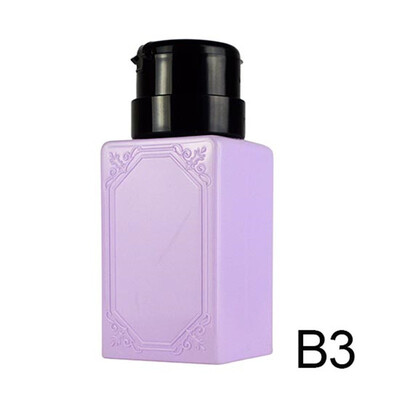 

B type air pump dispenser nail tool bottle liquid alcohol remover cleaner can fill container 200ml