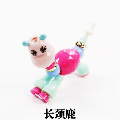 

Colorful Plastic Charm Bracelets Bangles For Little Girls Children Magic Animal Bracelets Deformation Bracelet