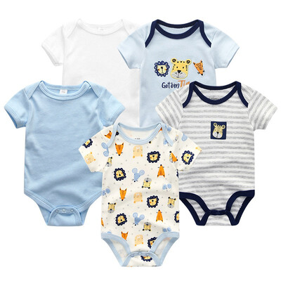 

5PCSLot Baby Bodysuits Newborn For Babies 0-12M Infant Baby Girls Clothes Jumpsuit Rompers Baby Boys Clothes Clothing Sets Cotton