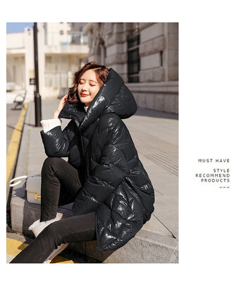 

Boutique womens 2018 winter womens new fashion slim down jacket 90289