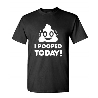 

Emoji I Pooped Today - Mens Cotton T-Shirt