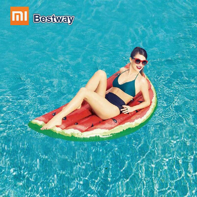 

Xiaomi Water Play Swimming Ring Equipment Summer Sport Inflatable 90KG Load Bestway Pool Float Handle Fruit Air Mat Kid Pool Toy R