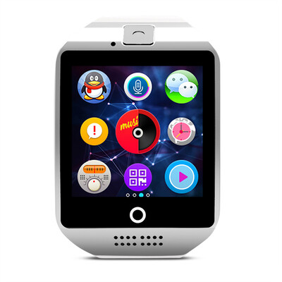 

Smart Watch Clock Q18 With Sim Card Slot Push Message Bluetooth Connectivity Android Phone Better Than DZ09 Smartwatch Men Watch