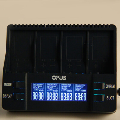 

Opus BT - C900 Digital 4 Slots LCD 9V Li-ion NiMh Batteries Charger - EU Plug