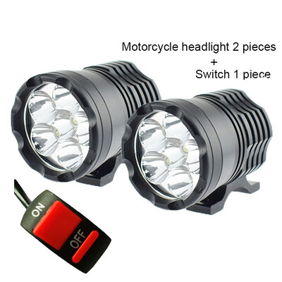 

Motorcycle LED Headlight 12V 60W Moto Spot Head lamp Driving lights 6000K White LED Motorbike Spotlight Headlamp Waterproof DRL