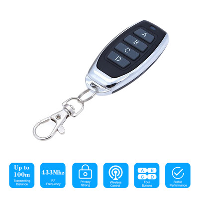 

433Mhz 4 Buttons Copy Cloning Duplicator Remote Control Transmitter Switch for Garage Opener Electric Garage Door Remote Control K