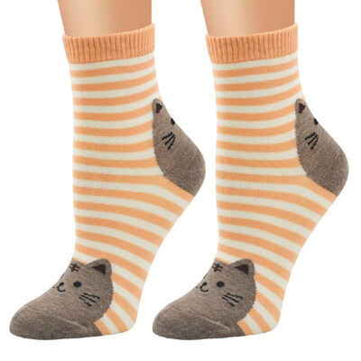 

12 Pair Novelty Cute Kitten Pattern Casual Design Adult Unisex Funny Sock for Autumn&Winter