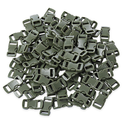 

100pcs Lot Webbing Paracord Plastic Bracelet Buckle for Outdoor Survival