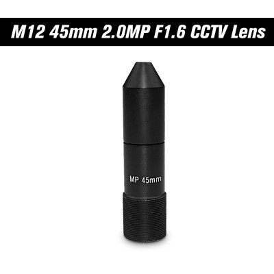 

HD 20 Megapixel 45mm Pinhole CCTV Lens M12 Mount MTV Board Lens Image Format 1" F16 Fixed Iris Long Viewing Distance for Secur