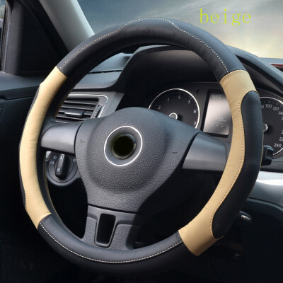 

1pcs Car accessory fashion Multi-color Breathable Micro Fiber Leather 363840cm car Steering Wheel Cover comfortable protection