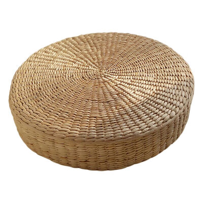 

UpperX 40cm Tatami Cushion Round Straw Weave Handmade Pillow Floor Yoga Chair Seat Mat