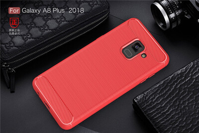 

BONGEM Samsung Galaxy A8 Plus Case with Flexible&Durable Shock Absorption with Carbon Fiber Design