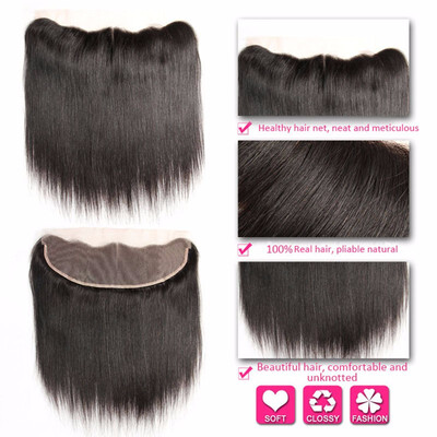 

Brazilian straight hair with lace stitching on the front 13x4straight hair