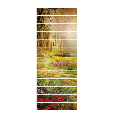 

13 PcsSet 3D Stair Sticker DIY Steps Sticker Wall Decal Mural Wallpaper Removable Decals for Home Decor