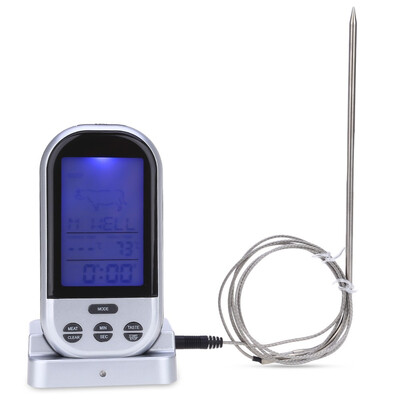 

TS-BN52 Digital Wireless Remote Kitchen Oven Food Cooking Grill Smoker Meat Thermometer with Sensor Probe