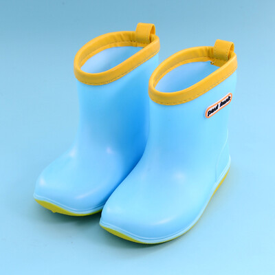 

PaulFrank big mouth monkey cartoon cute non-slip low wear wear childrens rain boots PFR201 letter blue 26