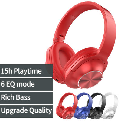 

Upgrade Wireless Bluetooth Headphone with Microphone&Volume control Support Hand-free Build in 6mode EQ Support TF with FM 1