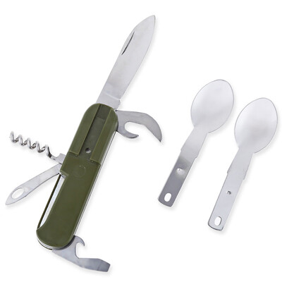 

AOTU AT6364 8 in 1 Portable Multi-function Folding Knife Cutlery Set for Camping