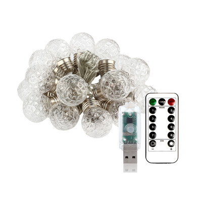 

UpperX 1pcs Led Globe Bulb led String Lights Outdoor Waterproof LED Ball String Garland Party Wedding Backyard Patio IP65