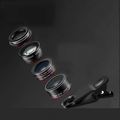 

Steve five-in-one mobile phone lens wide angle fisheye macro telephoto CPL polarizer suit phone external SLR camera Apple