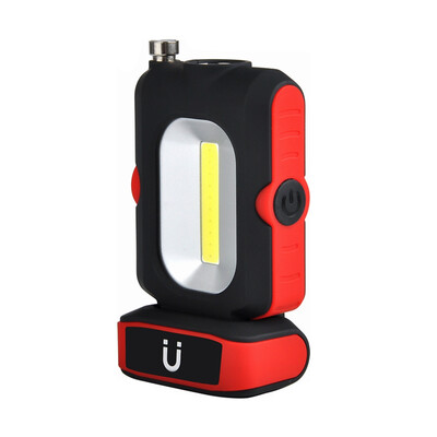 

COB Multifunctional Rechargeable With Magnet Stander High Lightness Stretchable Antenna Flashlight Working Lamp