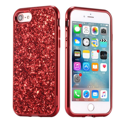 

MOONCASE Apple iPhone 78 Glitter PC Case - Red