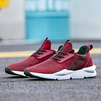 

Hongxing Erke mens shoes jogging shoes mens new comfortable fashion wear-resistant non-slip lightweight running shoes sports shoes 51118420234 coral deep red 39