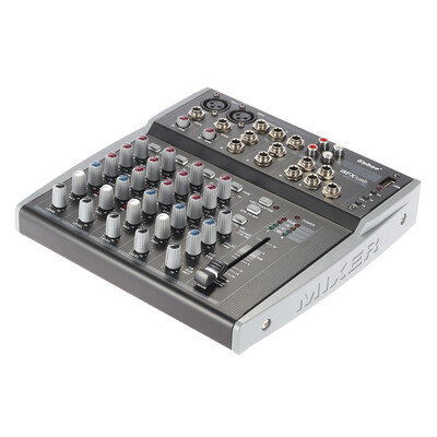 

Professional 8 Channels 3-Band EQ Audio Music Mixer Mixing Console with USB XLR LINE Input 48V Phantom Power for Recording DJ Sta