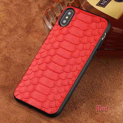 

Leather phone case iPhone5 6 7 8s plus protective case high-grade python leather all-inclusive for x xs max xr phone case