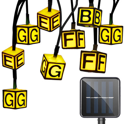 

SS - 16 Solar Powered Waterproof Letter String Lamp Home Yard Christmas Decoration