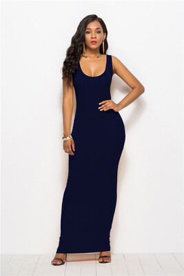 

Womens elegant sexy vest long skirt fashion dress