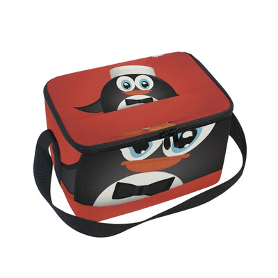 

ALAZA Lunch Box Insulated Lunch Bag Large Cooler Christmas Penguin Tote Bag