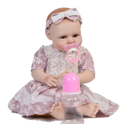 

Collectible 10 Inch Sleeping Girl Baby Doll Full Silicone Realistic Reborn Dolls For Sale Kids Christmas Birthday Gift Play Toys