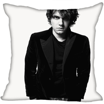 

John Mayer Pillow Cover Bedroom Home Office Decorative Pillowcase Square Zipper Pillow Cases Satin Fabric No Fade