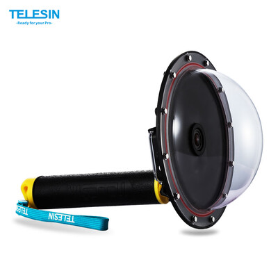 

TELESIN Upgrade Advanced Aluminum Alloy Dome Port Accessory for Gopro Hero 4 3 3 Diving Camera Sports Action Cam Underwater Ph