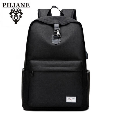 

PHJANE Laptop Backpack Business Backpack with USB Charging Port Water-Resistant Lightweight College Student School Bag