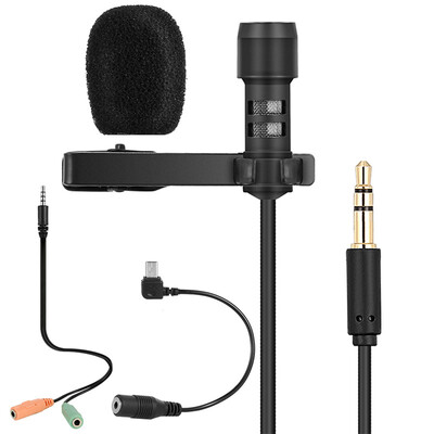 

Yanmai Lavalier Lapel Microphone Clip-on Omnidirectional Mic Condenser Microphone Audio Recorder YoutubeInterviewPodcastRecordi
