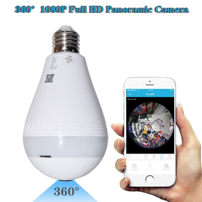 

Wireless IP Camera Bulb Light FishEye1080P HD 360 degree Wireless IP Camera Bulb Light FishEye Smart Home CCTV 3D VR Camera 2MP Ho