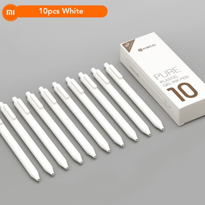 

10PcsLot Xiaomi KACO 05mm Xiomi Mi Signing P E N Gal Ink Smooth Writing Durable Signing Black Refill