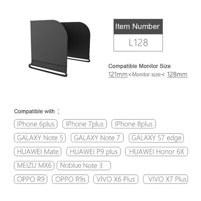 

111mm Monitor Sun Hood Sunshade for Phones iPads Tablets on Remote Controller for DJI Spark Mavic Phantom Inspire OSMO