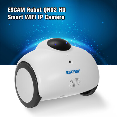 

ESCAM Robot QN02 HD 720P Smart WIFI IP Camera Wireless Touching Interaction Baby Monitor Support Two Way Audio Sensing Expressions