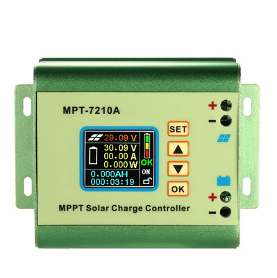 

MPPT Solar Panel Battery Regulator Charge Controller with LCD Color Display 2436486072V 10A Compatible DC-DC Boost Charge Func