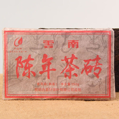 

250g 2009 Oldest China Yunnan Ripe Puer Puerh Tea Health Care Puer Tea Brick For Lose Weight
