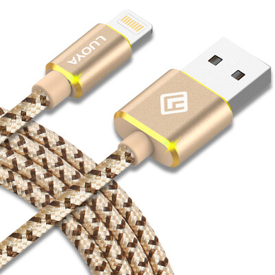 

KOOLIFE Apple data line iPhone6sX7plus8 mobile phone fast charge charger line Xs MaxXR power supply USB LUOYA series - gold