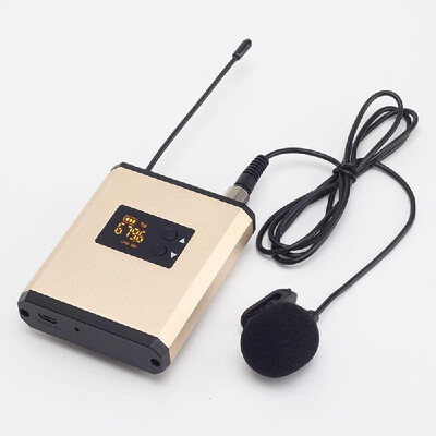 

UHF Wireless Headset Portable Recharage Microphone System with Speech Teacher Travel Guide Bodypack Transmitter