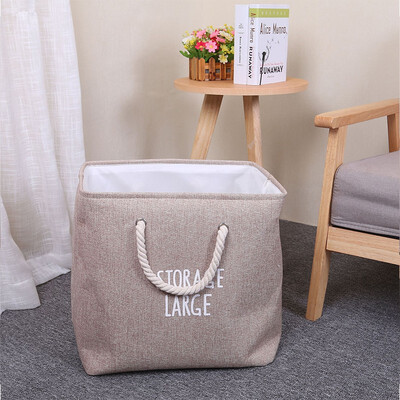 

NeillieN Folding Dirty laundry basket folding basket cotton&hemp basket household basket dirty basketstorage bagbucket
